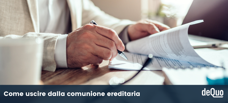uscire dalla successione ereditaria