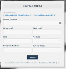 modulo separazione online