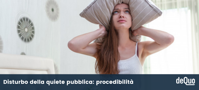 disturbo quiete pubblica
