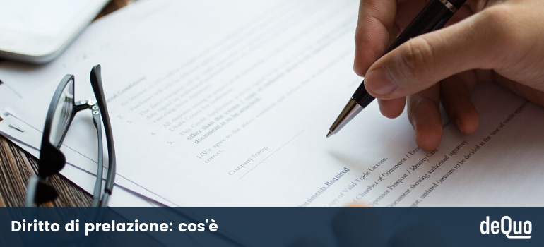 diritto di prelazione cos'è