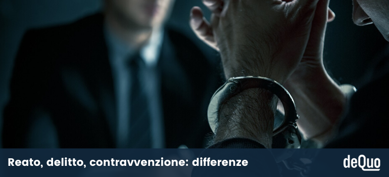 reato delitto contravvenzione differenze