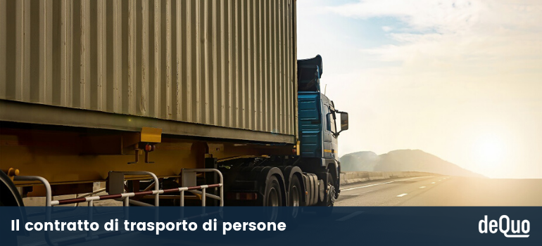 contratto di trasporto di persone