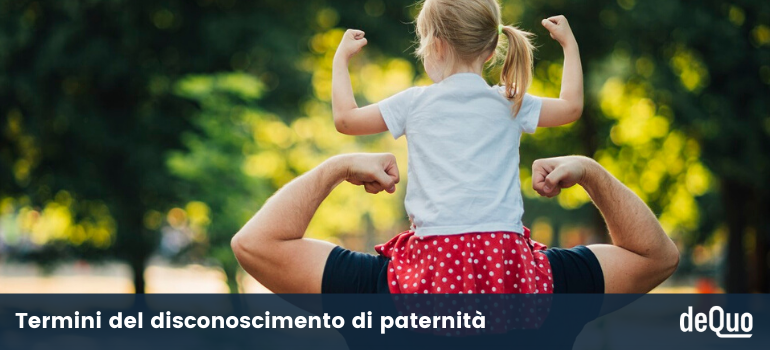 termini disconoscimento paternità