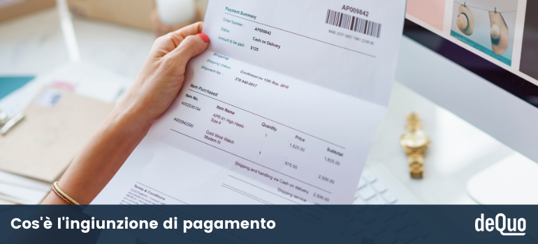 ingiunzione di pagamento