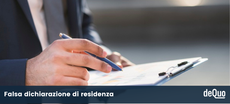 falsa dichiarazione di residenza