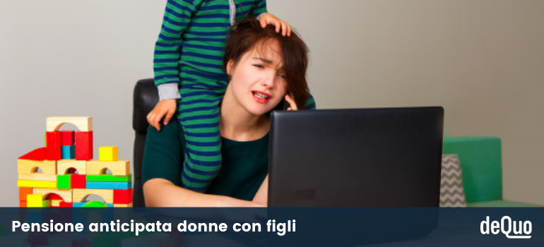 pensione anticipata donne con figli