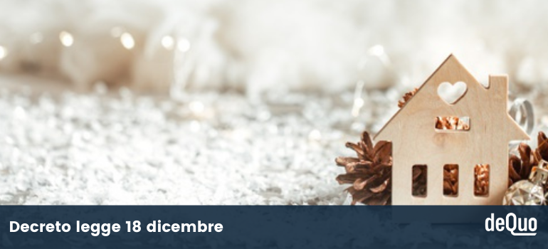 decreto legge 18 dicembre
