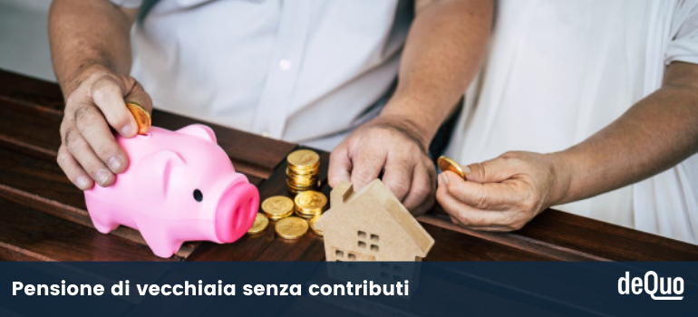 pensione di vecchiaia senza contributi