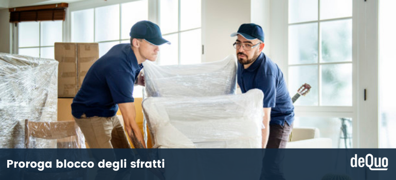 blocco degli sfratti