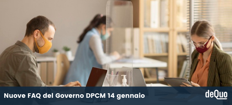 nuove faq Dpcm 14 gennaio