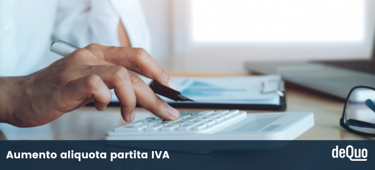 aumento aliquota partita iva