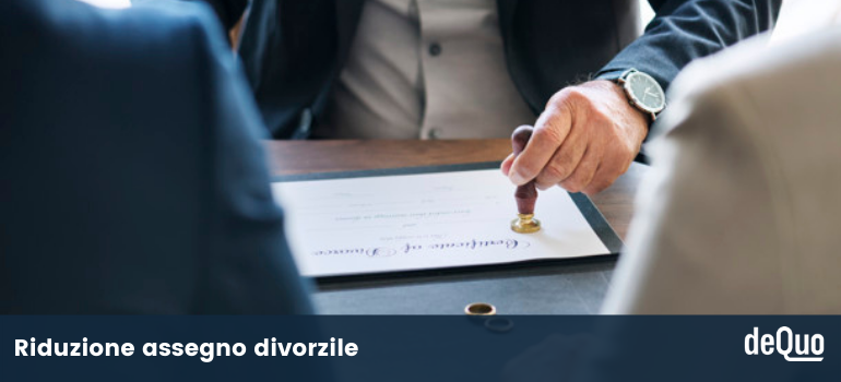 riduzione assegno divorzile