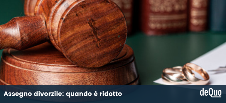 riduzione assegno divorzile