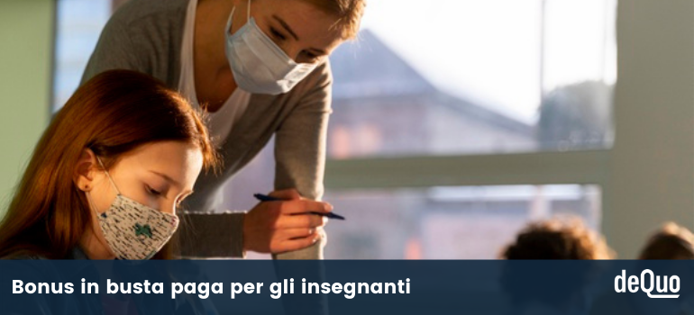 bonus in busta paga per gli insegnanti