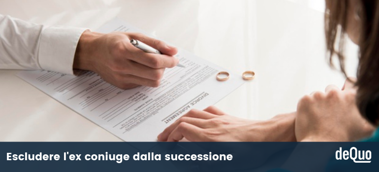 escludere coniuge separato dalla successione