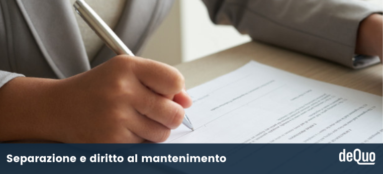 separazione e mantenimento