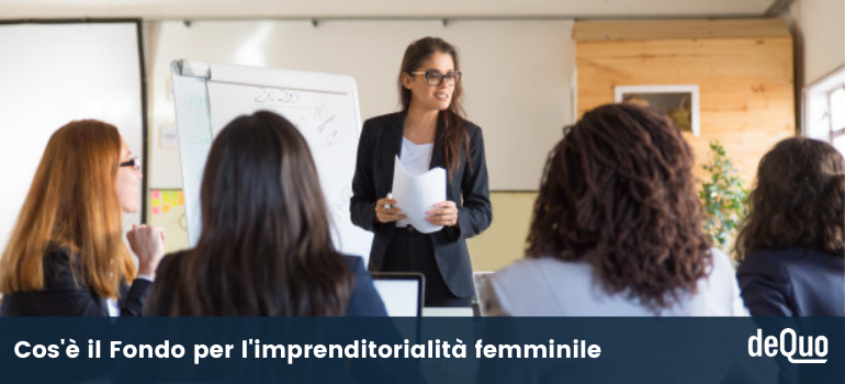 Fondo per l'imprenditorialità femminile