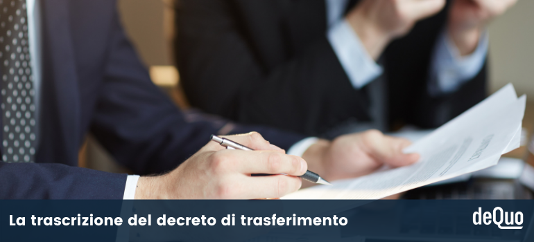 decreto di trasferimento