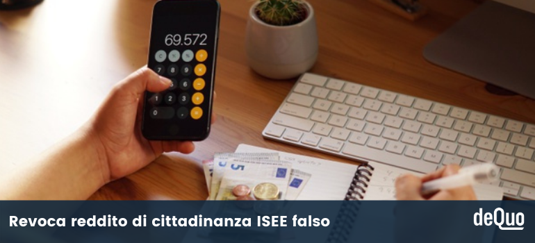 reddito di cittadinanza isee falso