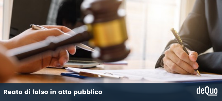 reato di falso in atto pubblico