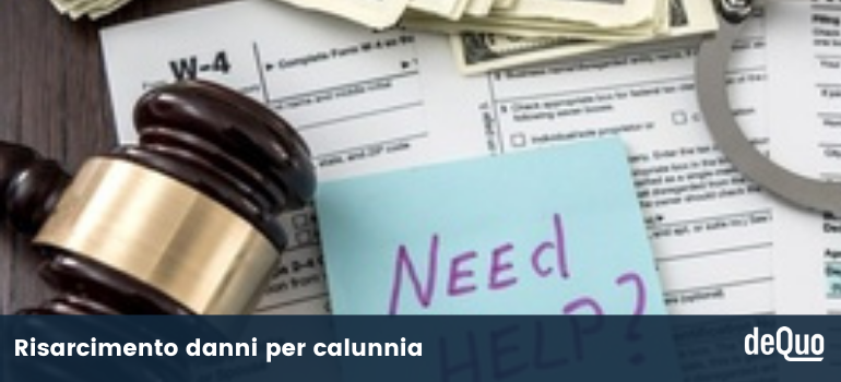 risarcimento danni calunnia