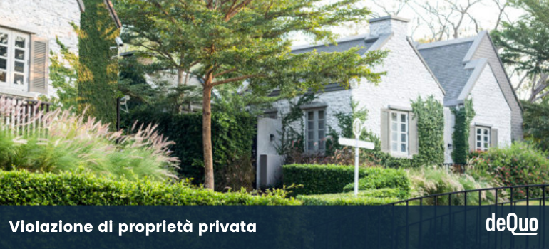 violazione di proprietà privata