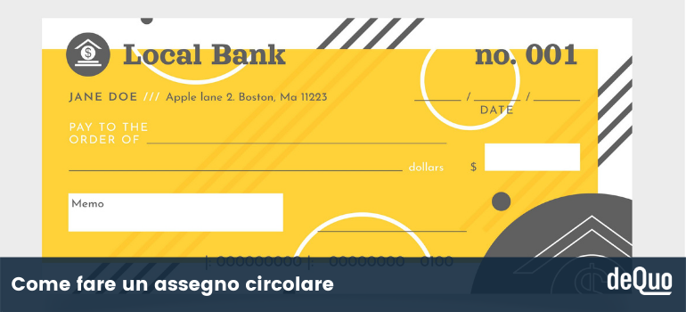 assegno circolare