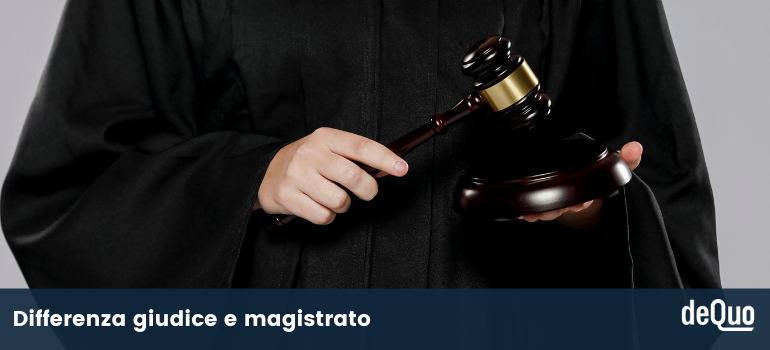 differenza tra giudice e magistrato