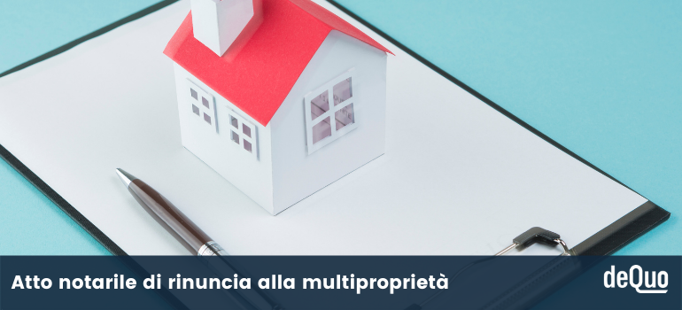 rinuncia alla multiproprietà