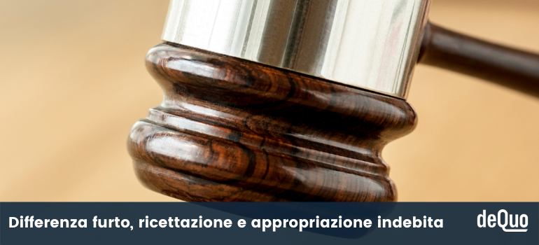 furto ricettazione appropriazione indebita