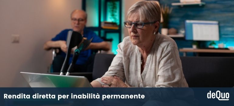 rendita diretta per inabilita permanente