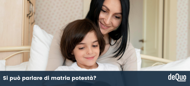 patria potesta della madre